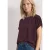 Street One Dames 2-in-1-Shirt van chiffon met boothals in Rood