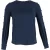 Oscar de la Renta Bateau-halslijnblouse in marineblauwe zijde