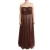 Dolce & Gabbana Metallic Bronze Polyester Maxi Jurk Damesdress
