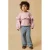 LIL’ ATELIER MINI loose fit sweater met ruches – roze