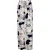 Linnen broek met grijze print en wijde pijpen