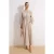 Trendyol Modest Dames Beige Effen Maxi Lang Casual Skater Modest Jurken