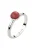 ELLI Ring ‘Achat’  rood / zilver