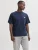 Jack & Jones Jjedover Graphic Tee Ss Crew Neck Sn 12288005 Print T-shirts 5034517 Navy Blazer 01