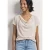 Street One Dames Shirt met hangende schouders en watervalvoorkant in Beige