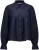 YAYA Doorzichtige geplooide blouse Navy dames