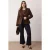 Trendyol Curve Dames Bruin Effen Lang Getailleerd Grote maten Blazers
