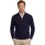 wijde fit trui William Lockie donkerblauw half zip