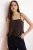 TRENDYOLMİLLA Dames Bruin Effen Mouwloos Regular fit Blouses