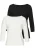 LASCANA Shirt  crème / zwart