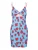 YAS Jurk ‘NELLIE’  navy / lichtblauw / rood