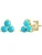 Glanzstücke München Oorbellen  turquoise / goud