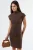 Mouwloze bodycon mini-jurk