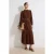 Dames maxi-jurk, plat model, lang, casual/dagelijks, A-lijn model, geschikt voor hijab