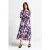 Rich & Royal Printed Maxi Dress Ruby Red