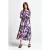 Rich & Royal Printed Maxi Dress Ruby Red