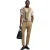 Boss Slim-fit T-shirt voor heren met contrasterende boorden (Wit)