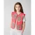 Shoeby gestreepte gilet met panterprint roze