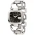 Gucci YA125407 G Horloge van roestvrij staal met zwarte wijzerplaat voor dames