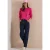 Shirt met lange mouwen, boothals en strepen