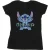 Li-cense Disney dames lilo and stitch ohana blauw glitch katoenen t-shirt