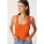 Getailleerde Katoenen U-Hals Tanktop