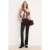 TRENDYOLMİLLA Dames Zwart Effen Flared Hoge taille Broeken
