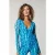 Colourful Rebel Winona Tie Dye Mesh Wrap Top Light Turquoise