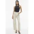 VILA Vichia high waist loose fit jeans met krijtstreep ecru