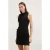 Motivi Sheath Dress With Embroidered Collar Black