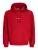 JACK & JONES Sweatshirt ‘JORNorrebro’  rood / wit