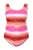 Ulla Popken Badpak  oranje / pink / rood