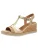 Tamaris Sandaal  crème / goud