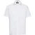 Russell Collection Heren Poplin Easy-Care overhemd met korte mouwen (Wit)