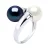 Ring YOU AND ME Zoetwater Pearl White en Black 8 mm 925