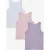 Jeugd Strapless Ribbel Katoenen Tanktops 3-Pack