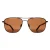 Serengeti Aviator Heren Glimmend Gunmetal Mineral Polarized Drivers Bruin Spello