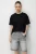 Oversized Crew Neck Effen T-Shirt met Split
