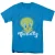 Looney Tunes Unisex T-shirt voor volwassenen met Tweety-motief (Turquoise)