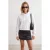 TRENDYOLMİLLA Dames Wit Effen Lang Regular fit Sweatshirts