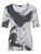 Goldner Shirt  zwart / wit