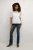 Blouse met korte mouwen Feminine white