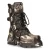 New Rock Flame geaccentueerde leren motorlaarzen met camouflagemotief – M-591-S15