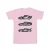 Disney Heren Cars Tekst Racers T-Shirt (Baby Roze)