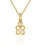 Orphelia Dames 925 Sterling Zilveren Ketting met Hanger – Goud ZH-6032/2