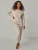 YOU LOOK PERFECT Huispak ‘LOUNGEWEAR SET  – Pullover Bella & Pants Bella’  beige