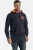 Charles Colby hoodie Plus Size EARL TOD met printopdruk donkerblauw