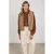 NUKUS blazer met wol – bruin