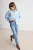 TRENDYOLMİLLA Dames Blauw Effen Lang Oversized Overhemden