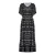 Geisha Dress 67114-20 Jurk 999 Black/ecru